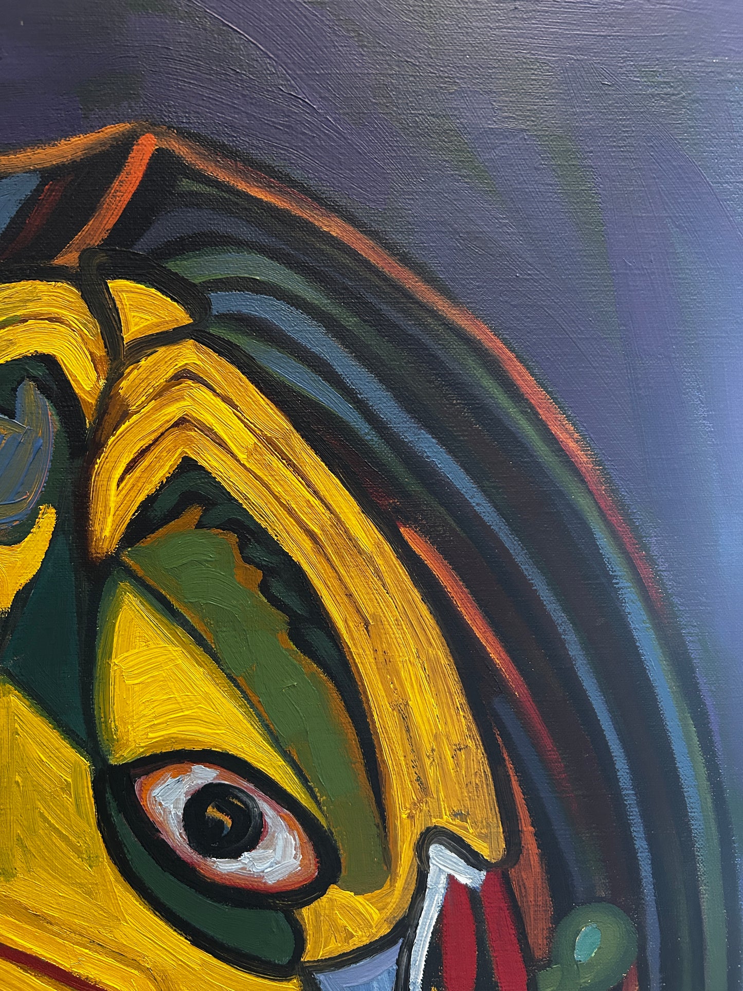 Picasso-esuqe Portrait oil on Canvas