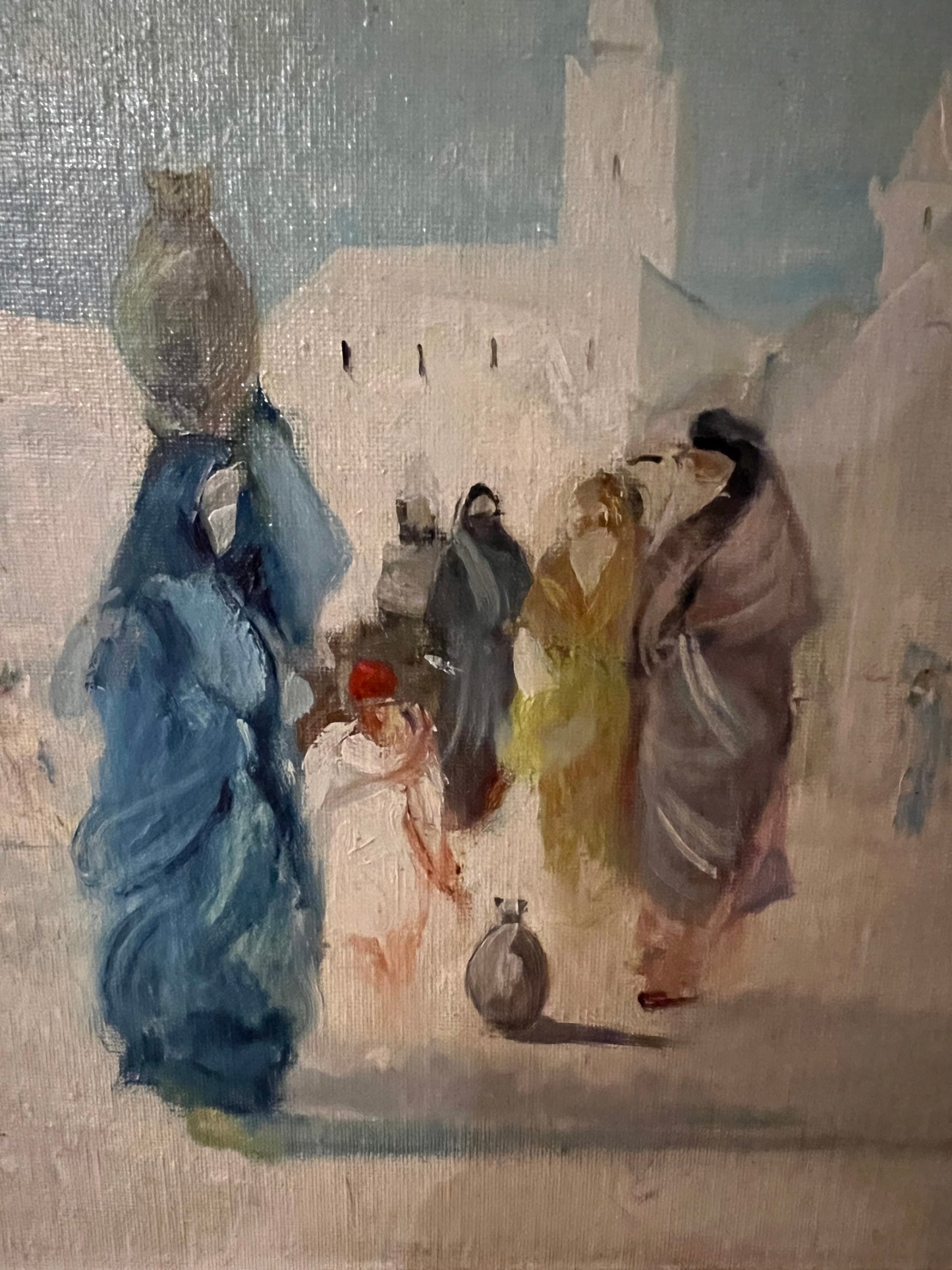 Luigi Brignoli 1881 - 1952. Moroccan souk painted in 1952.