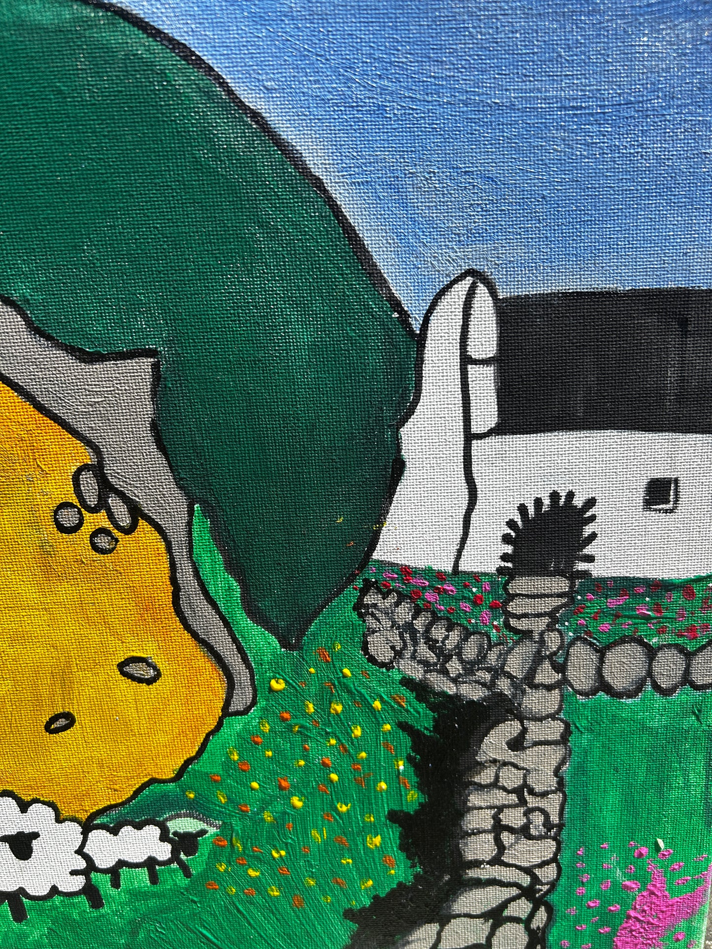 Abstract Traditonal Landscape Original Painting