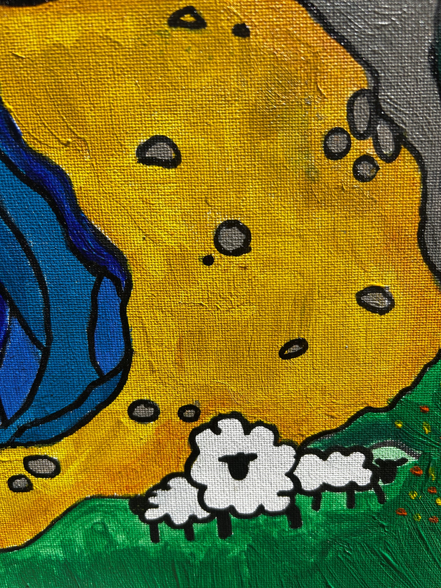Abstract Traditonal Landscape Original Painting
