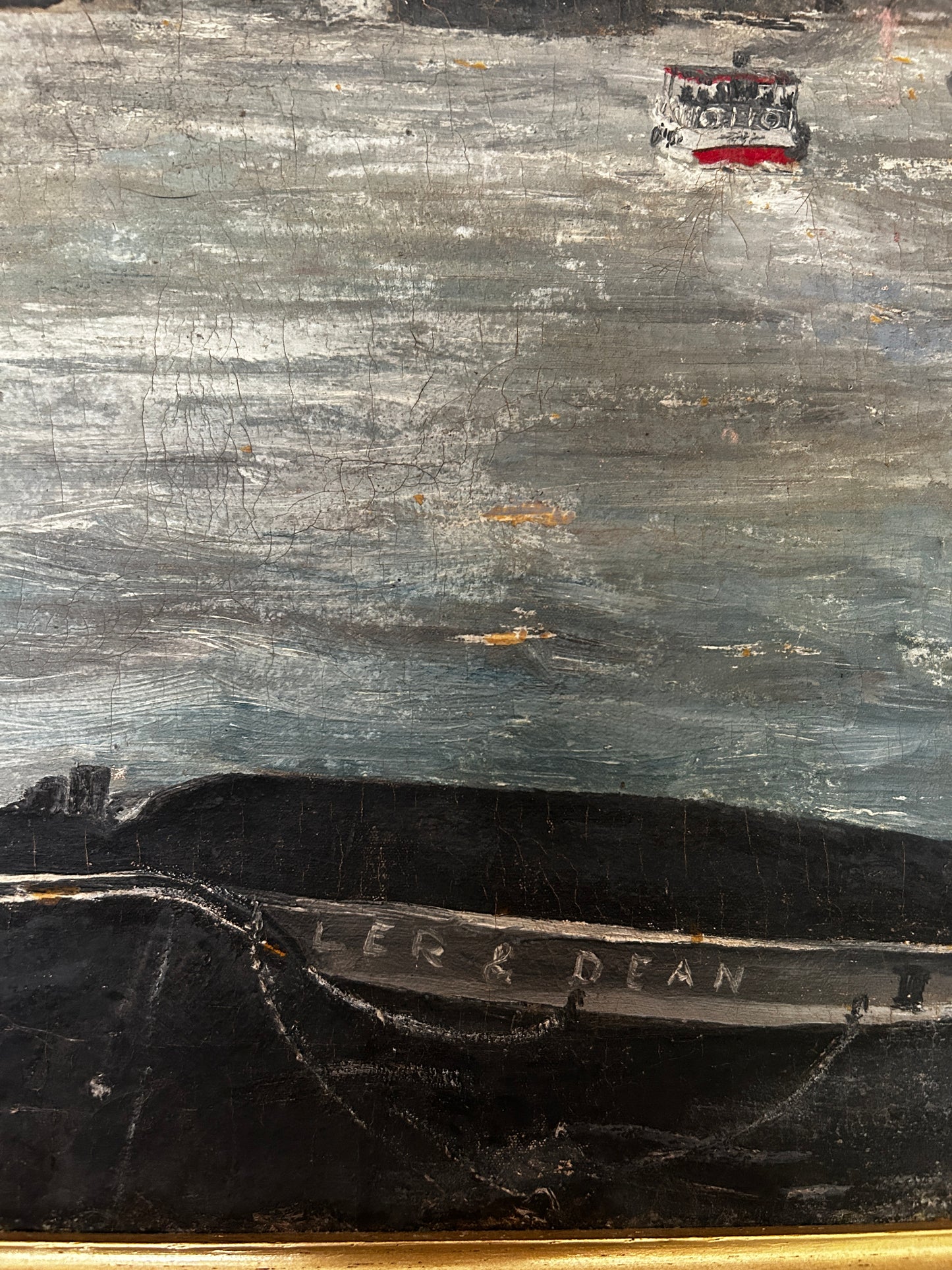 Mid century Maritime London Thames Scene