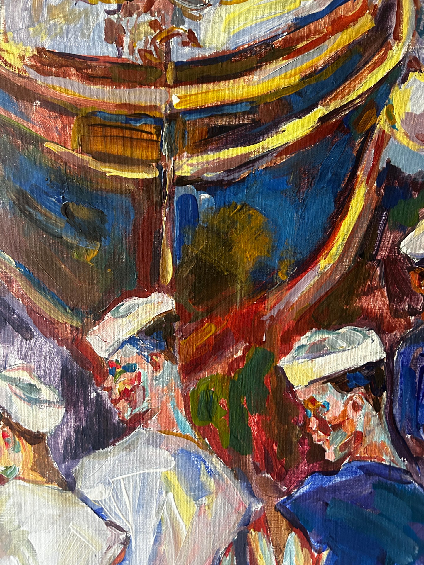 Original Painiting titled "Harbor Life" by Jelens Djokic