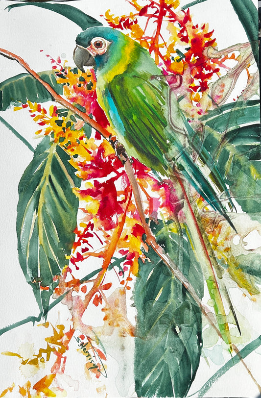 Green Macaw by the well-listed artist Suren Nersisyan