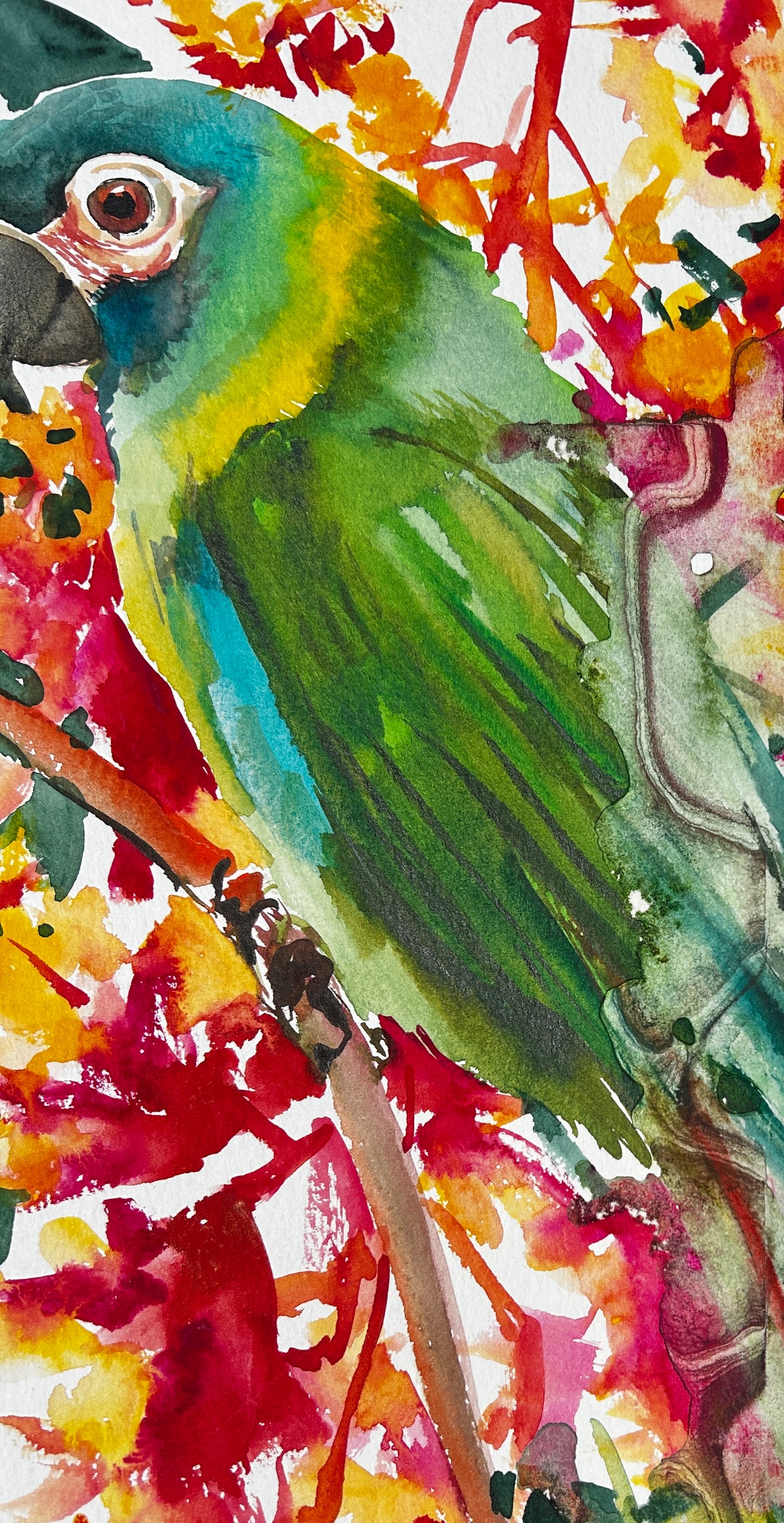 Green Macaw by the well-listed artist Suren Nersisyan