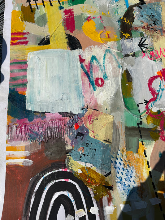Breathe Deeper by Jenny Furman Acrylic on Linen Signed