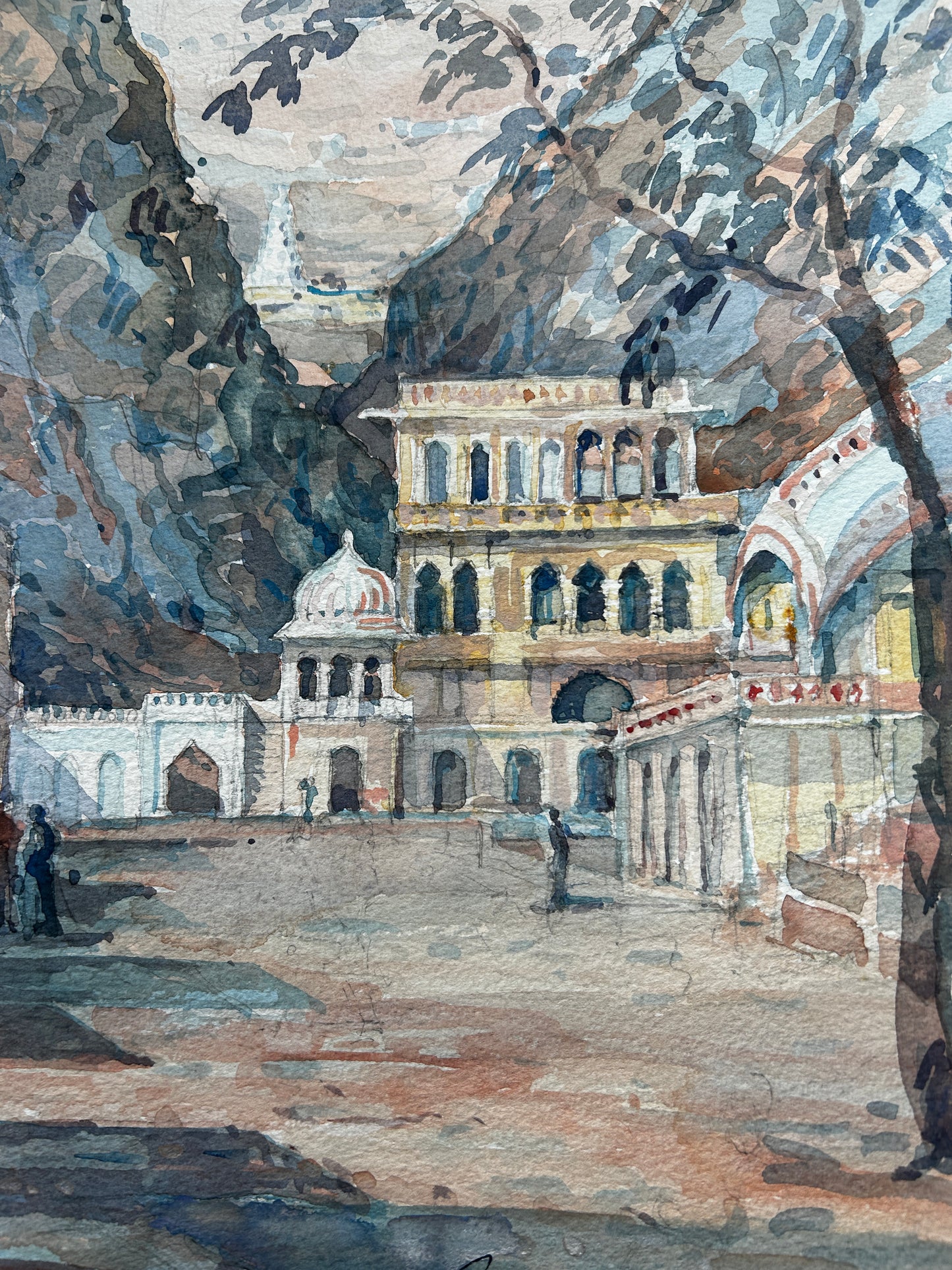 Galtaji Temple Original watercolour by John Drummond