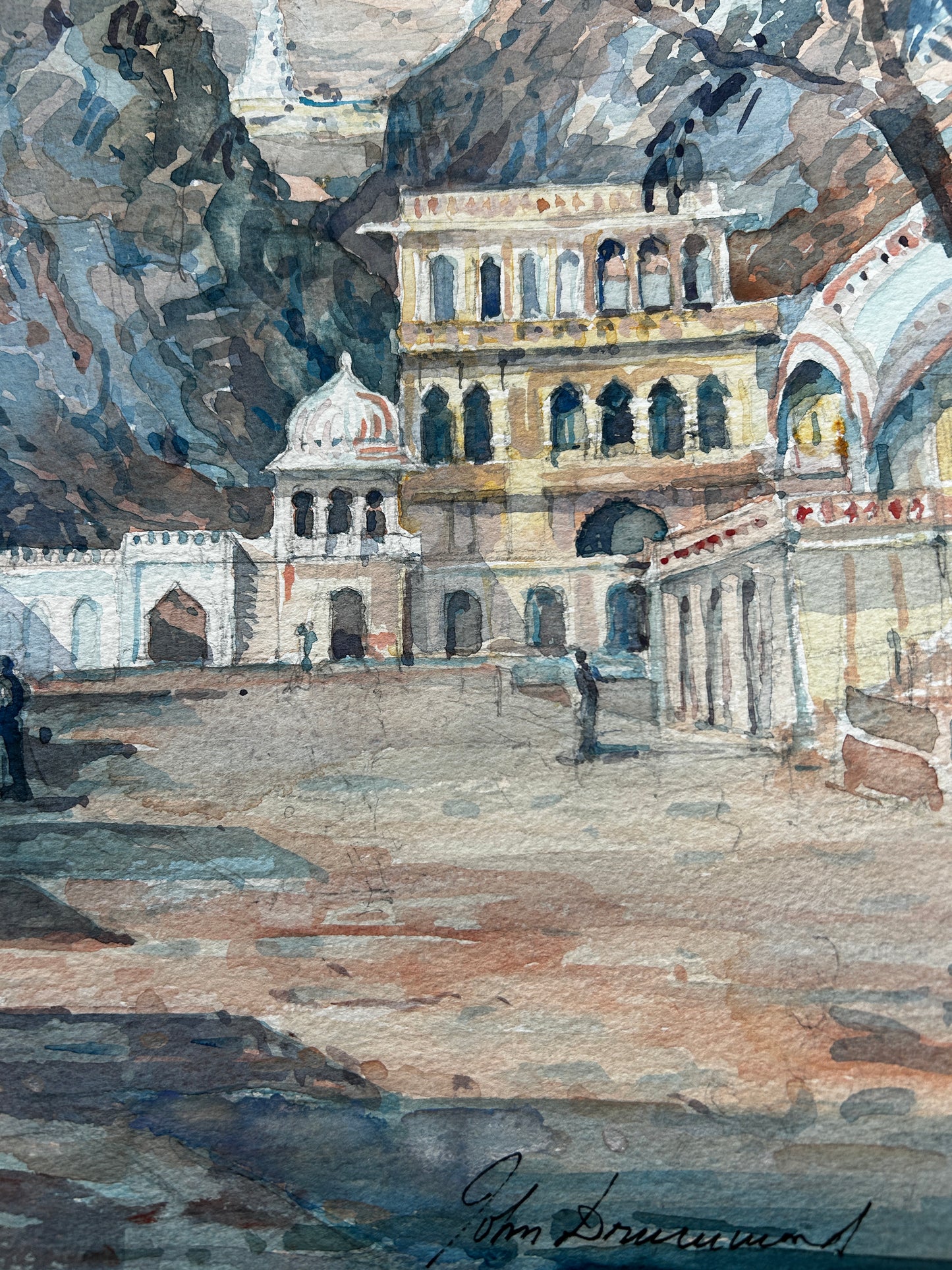Galtaji Temple Original watercolour by John Drummond
