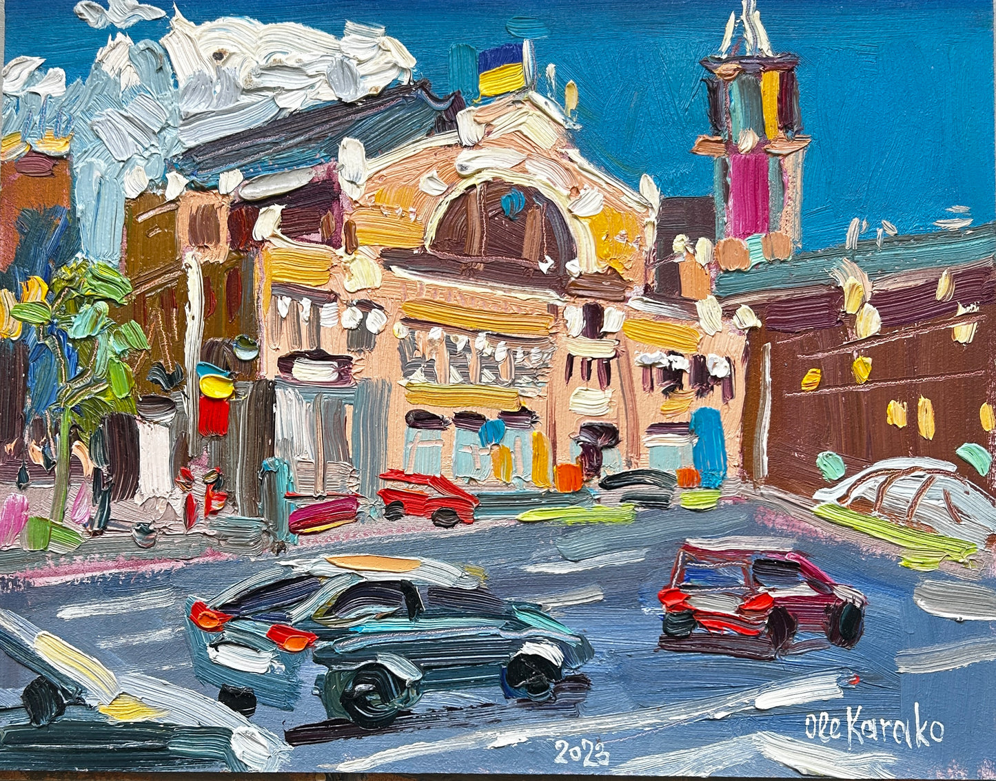 Bessarabian Market Scene by Ole Karako, Ukraine