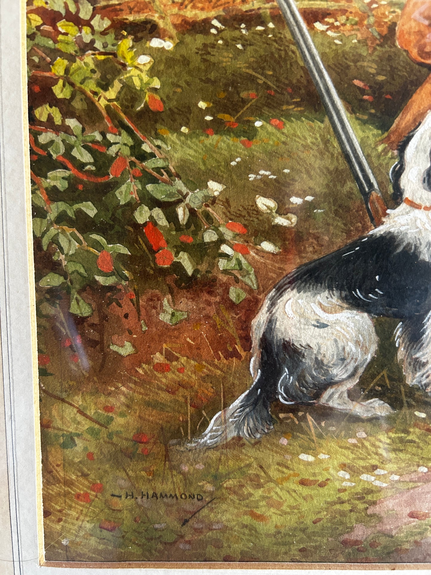 Horace Hammond (1842-1926) Orginal Watercolour Pheasant Shoot Scene