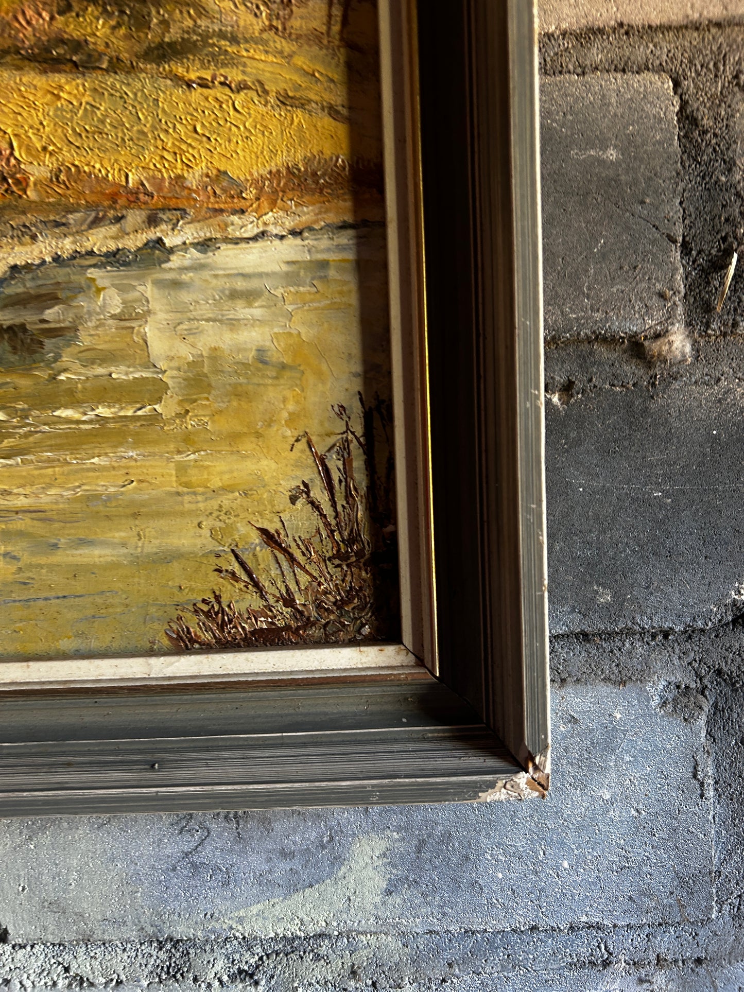 Mid Century Oil on Board Dorset River Scene