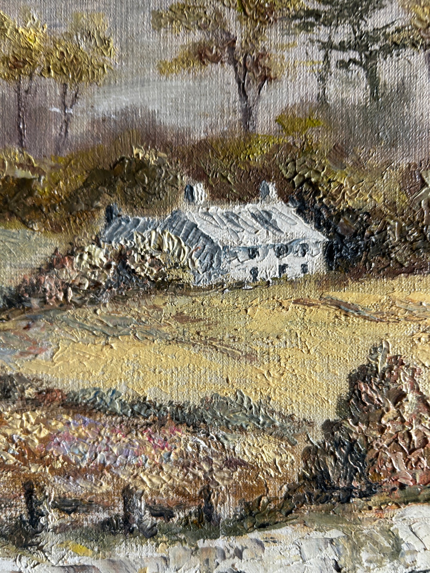 Mid Century Oil on Board Dorset River Scene