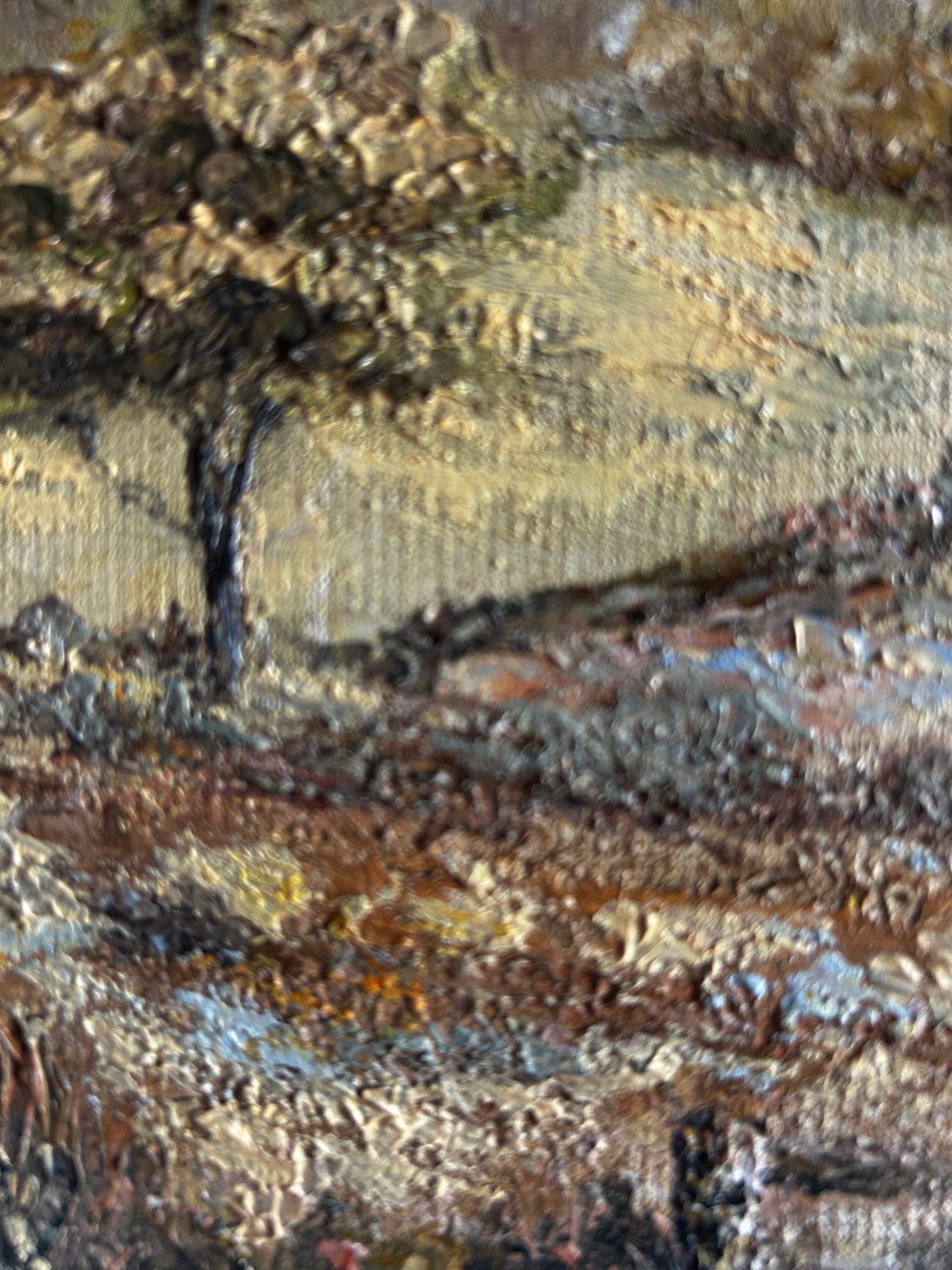 Mid Century Oil on Board Dorset River Scene
