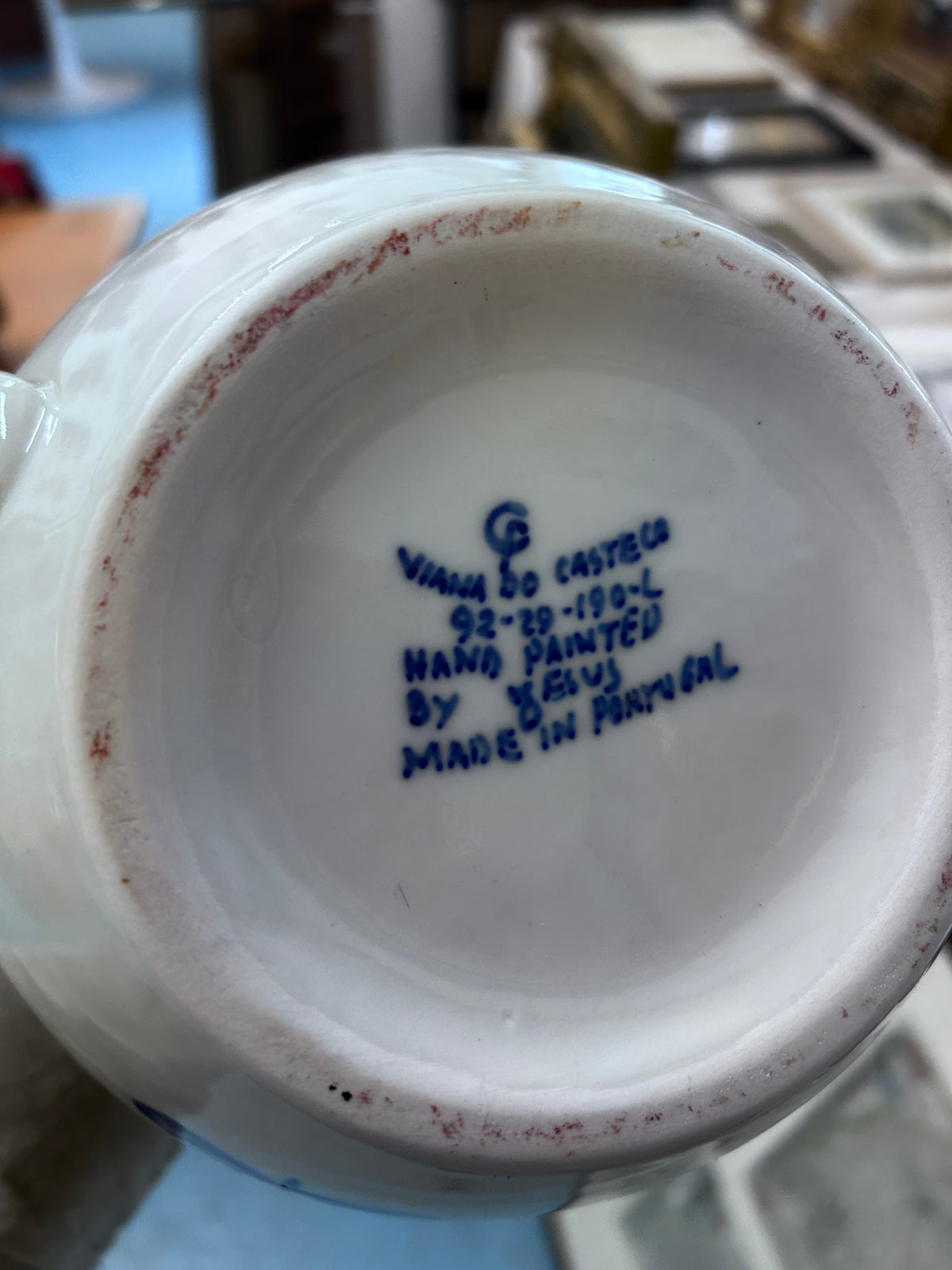 Hand Painted Portuguese Pottery Set of 6