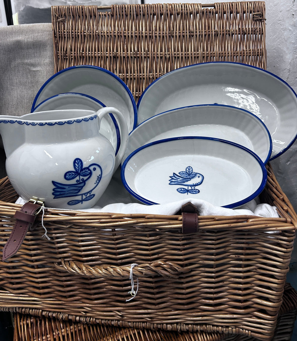 Hand Painted Portuguese Pottery Set of 6