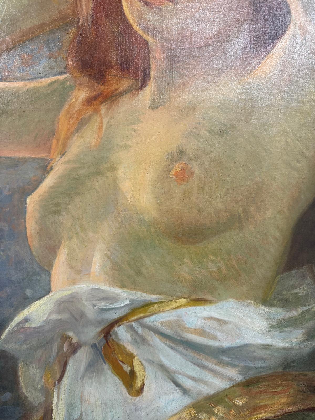 Étienne Albert Eugène Joannon-Navier (1857–1911) Belle Epoque Nude Portrait