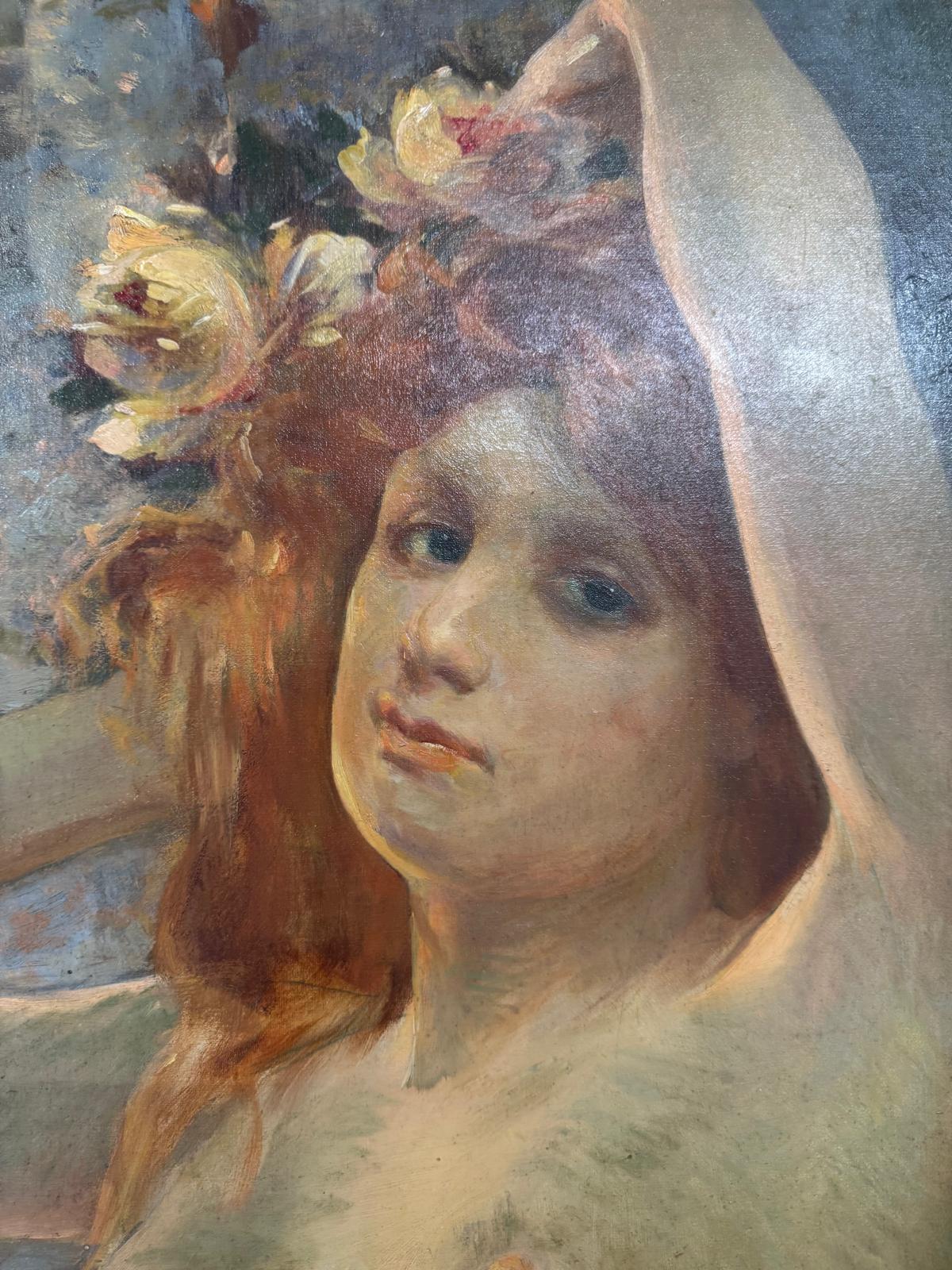 Étienne Albert Eugène Joannon-Navier (1857–1911) Belle Epoque Nude Portrait