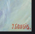 JACQUELINE GOUGIS 1926 -2021 "FLORAL STILL LIFE"  OIL ON CANVAS C1965 FRENCH