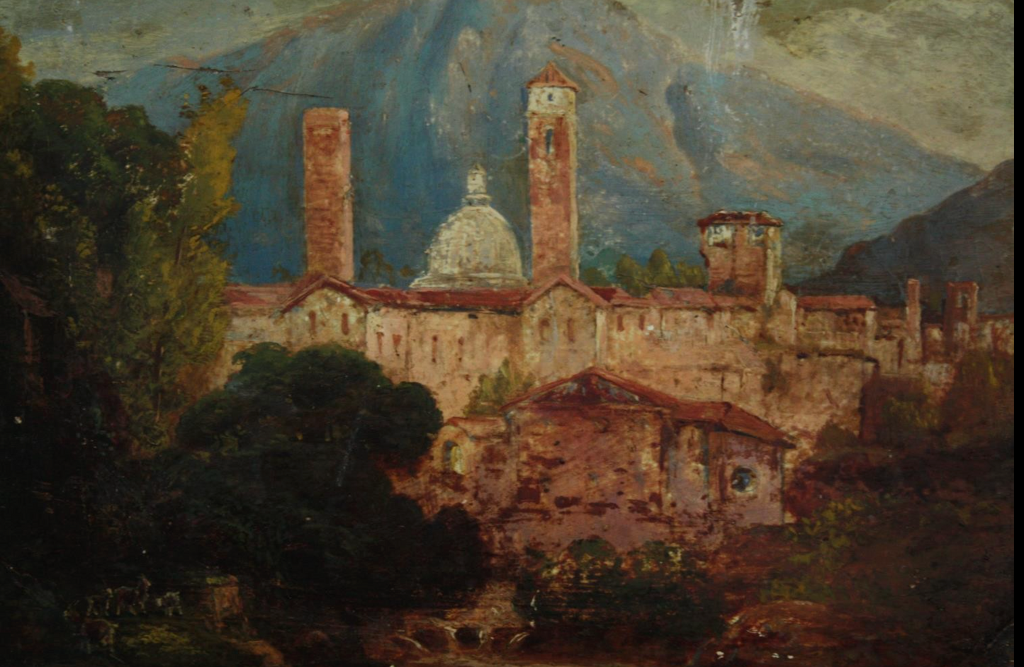 Olio su tela del XIX secolo, Firenze, Italia