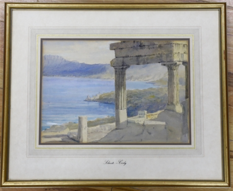 Solunto Sicily 19th Century Watercolour
