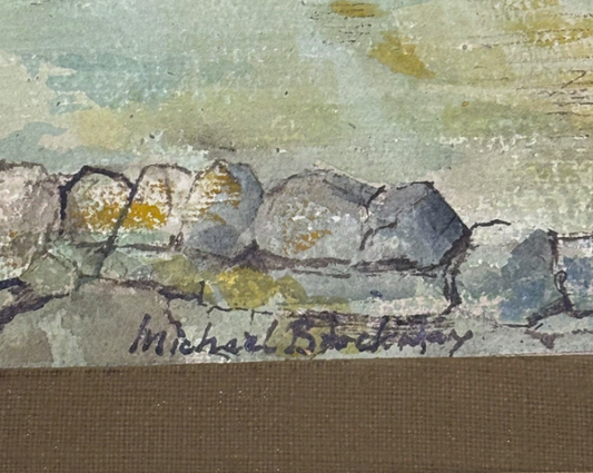 Castle Watercolour by Michael Brockway B.1919 Signed