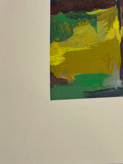 Sheena Christie (1945-2022) Colourful Tree and Lake Acrylic Painting Signed