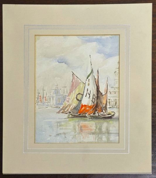 Louie Burell (1873-1971) Venice Watercolour