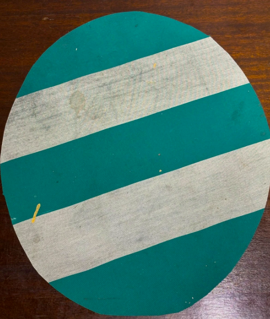 Original Circular Shaped Nude of Woman Acrylic on Fabric