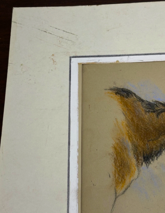 Raymond John Vandenburgh (1889-1960's) Cow Moose British Pastel Signed