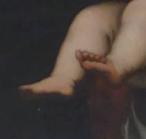 17TH/18TH CENTURY LARGE OIL PAINTING ON CANVAS MADONNA WITH CHILD OLD MASTER