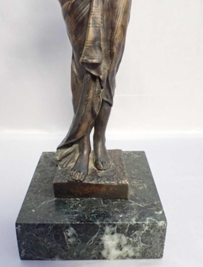 JOHANNES BOESE (1856-1917), BRONZE FIGURE OF A SNAKE DANCER