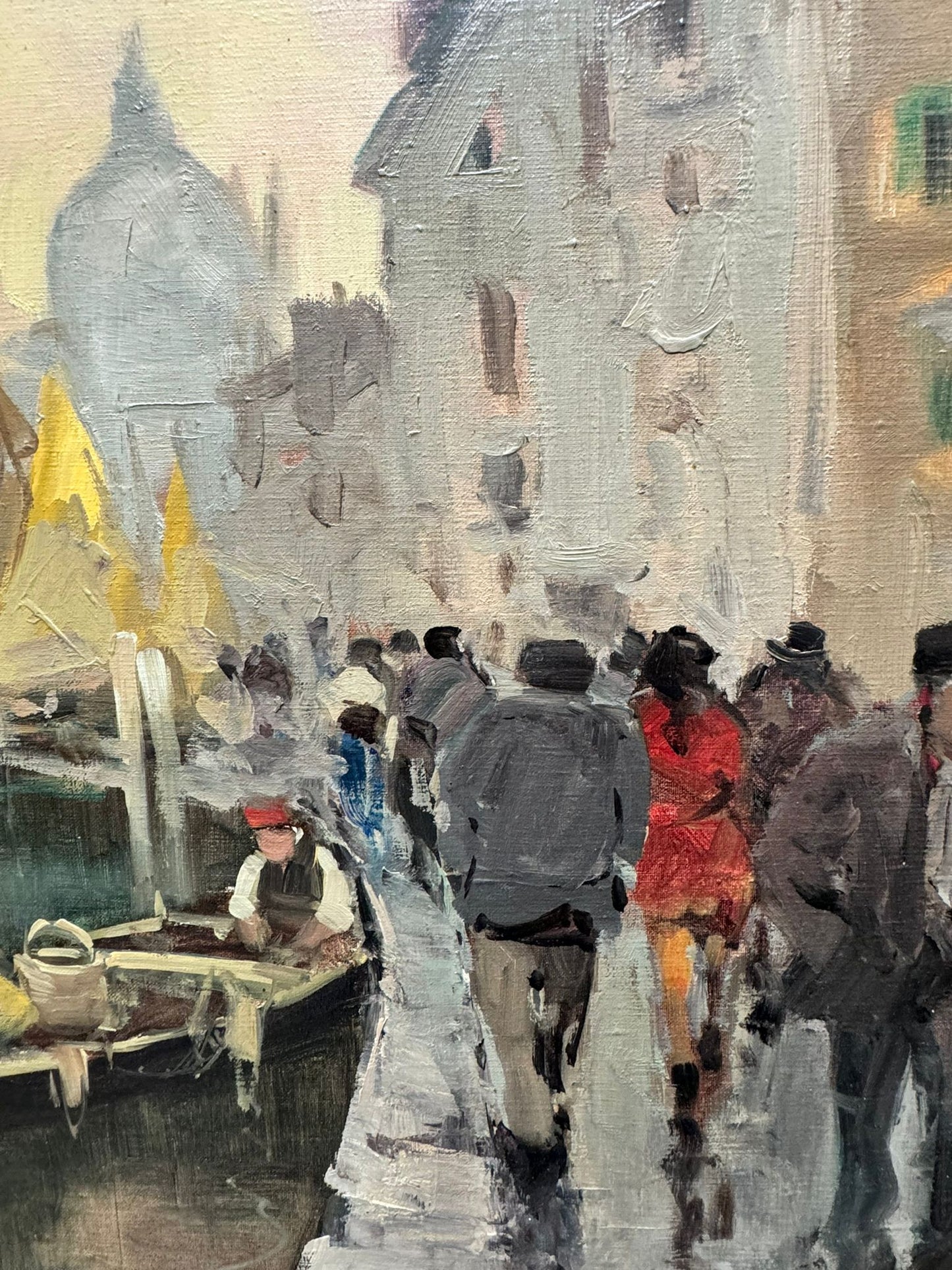 Post Impressionist Mid Century Italian School Venice Scene