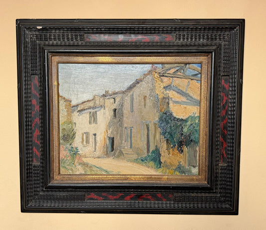 Early 20th Century Tuscan Village Scene