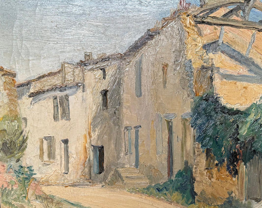 Early 20th Century Tuscan Village Scene