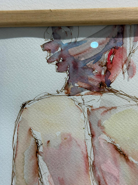 "Penny" Female Nude Watercolour by Katie Naroznik