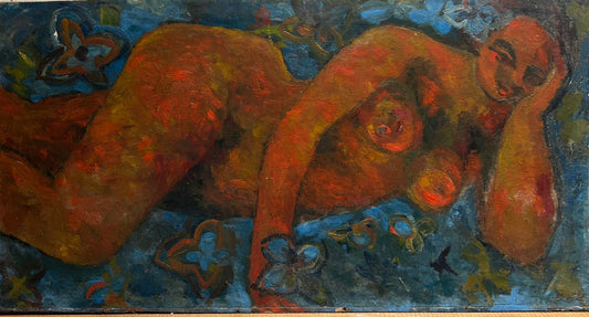 Mid Century Reclining Female Nude