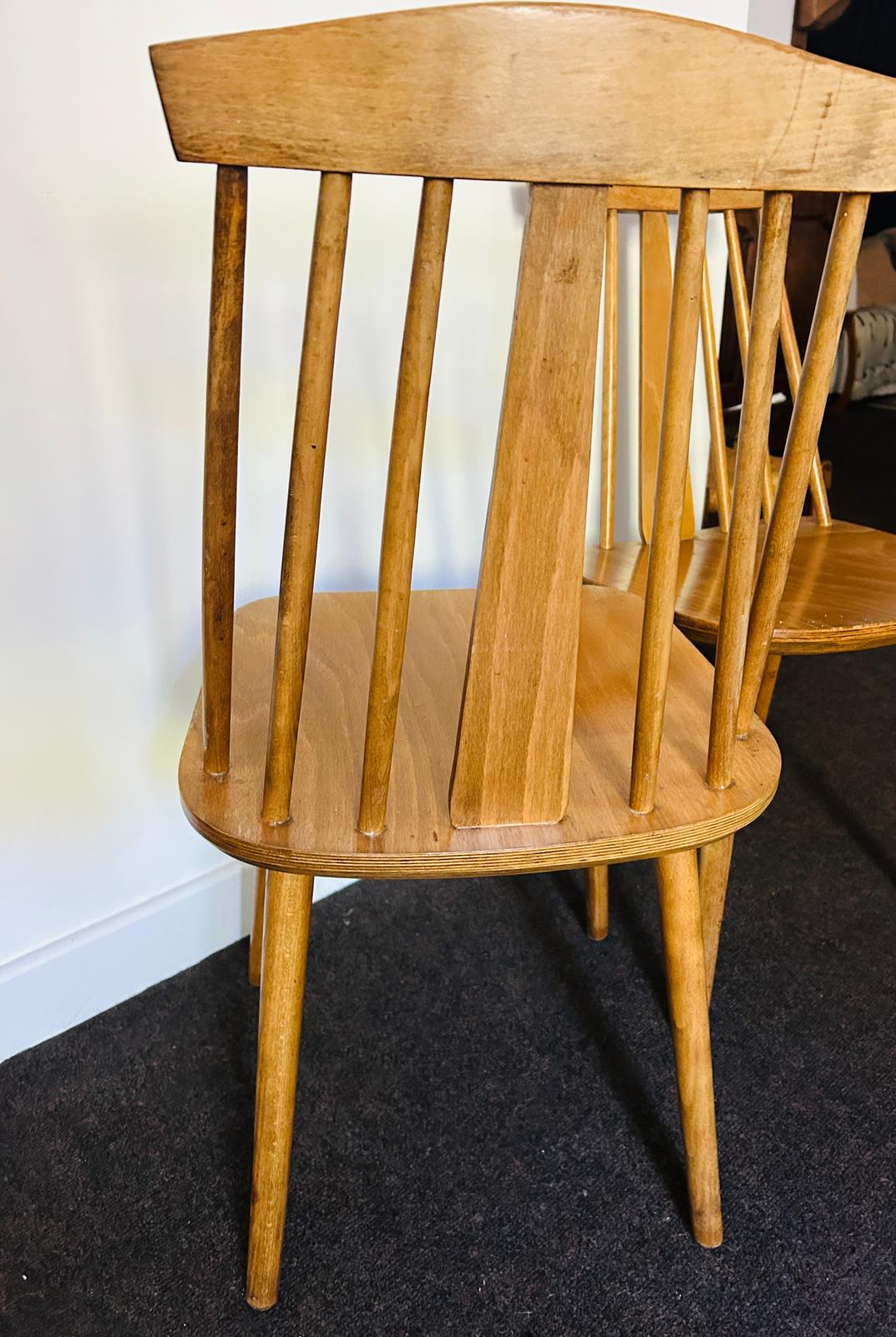 A Pair of Mid Century Modern Chair Made in by Poland Radomsko