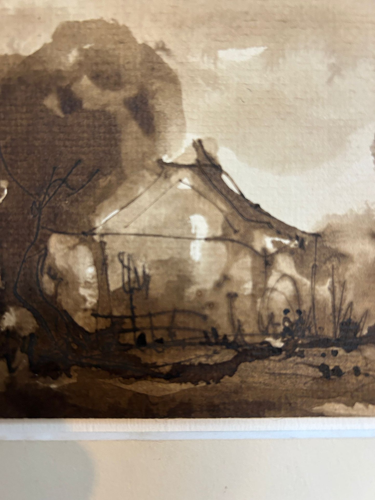 1970's Modernist Landscape Watercolour by Jaroslav Zetek