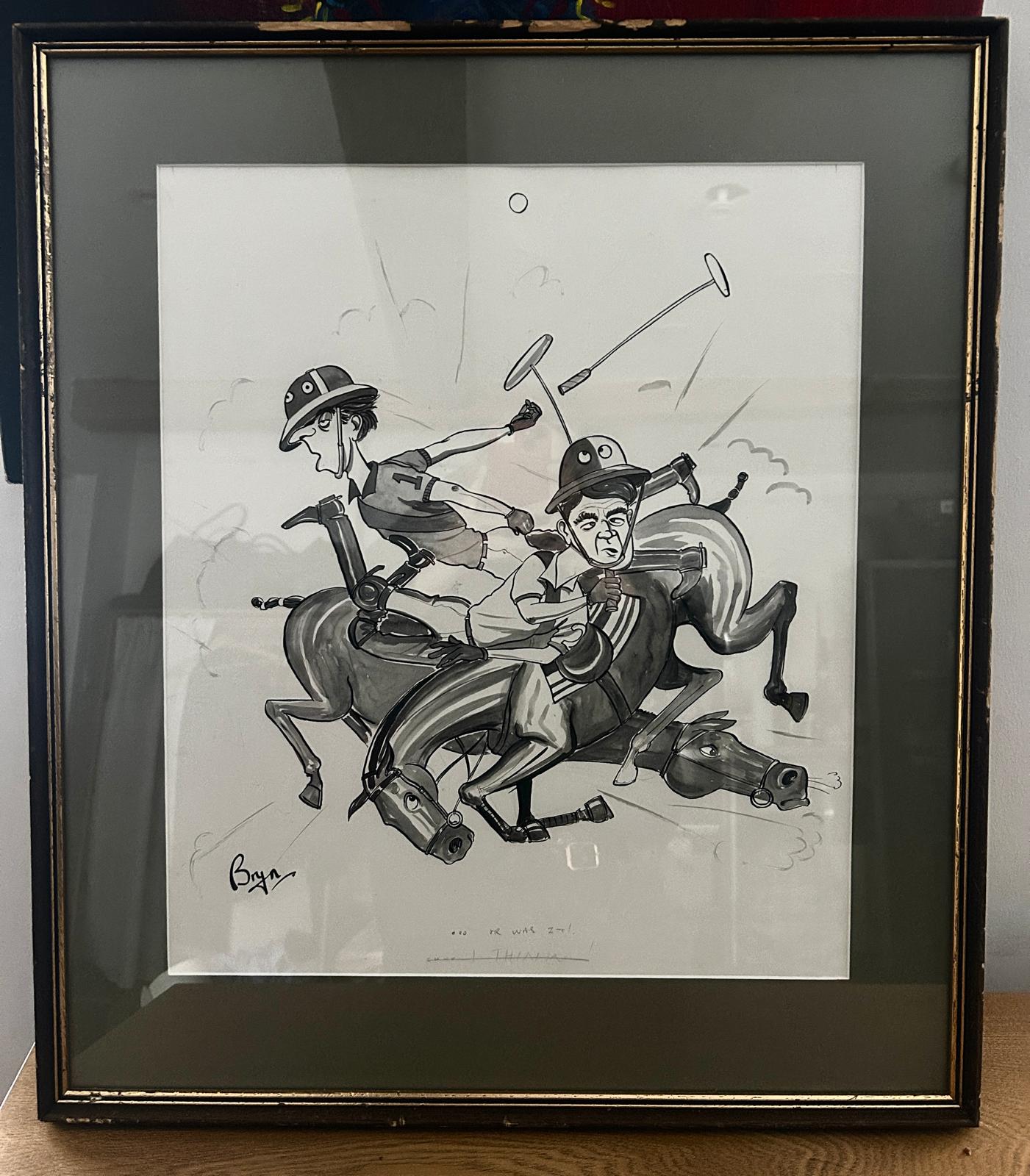 Original Bryn Parry Polo Cartoon