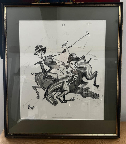 Original Bryn Parry Polo Cartoon