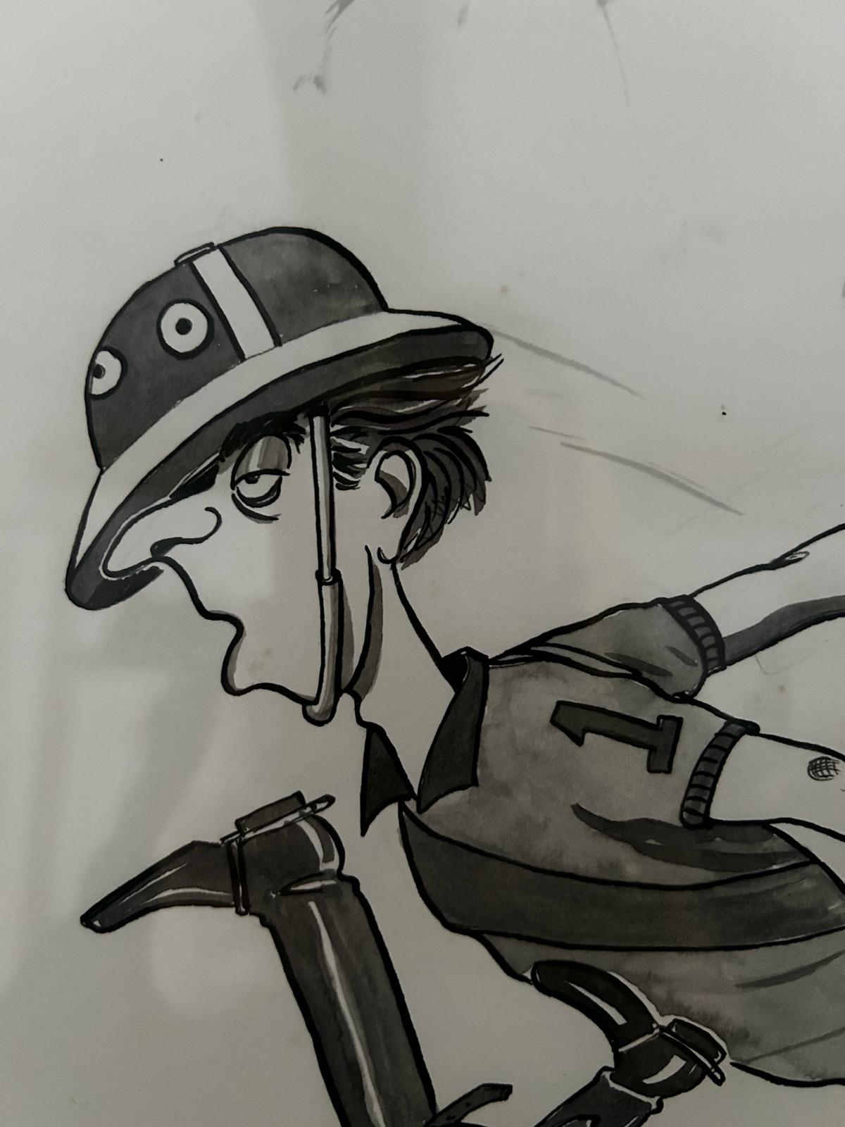 Original Bryn Parry Polo Cartoon