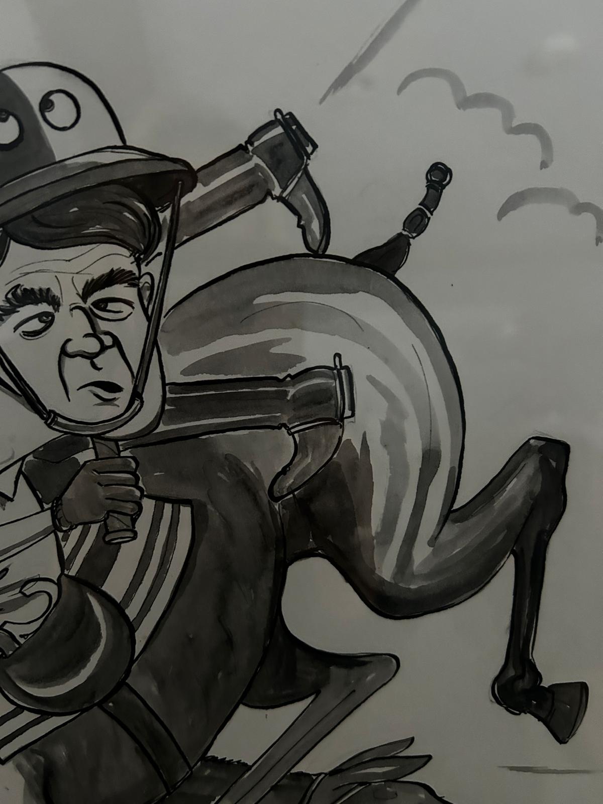 Original Bryn Parry Polo Cartoon