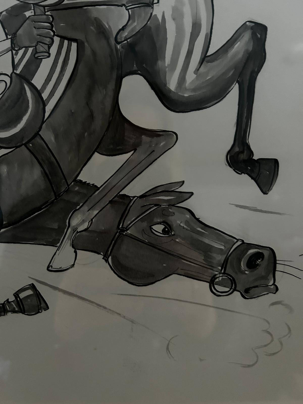 Original Bryn Parry Polo Cartoon