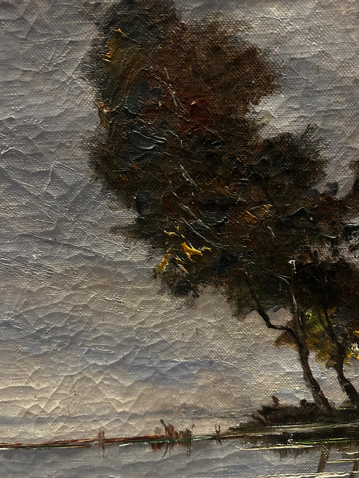 MARCEL ABOUGIT, 1886 French River Scene