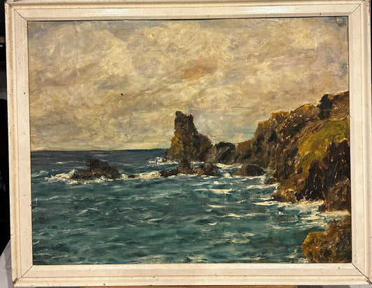Mid 20th century Sea Scape of Brittany Coast