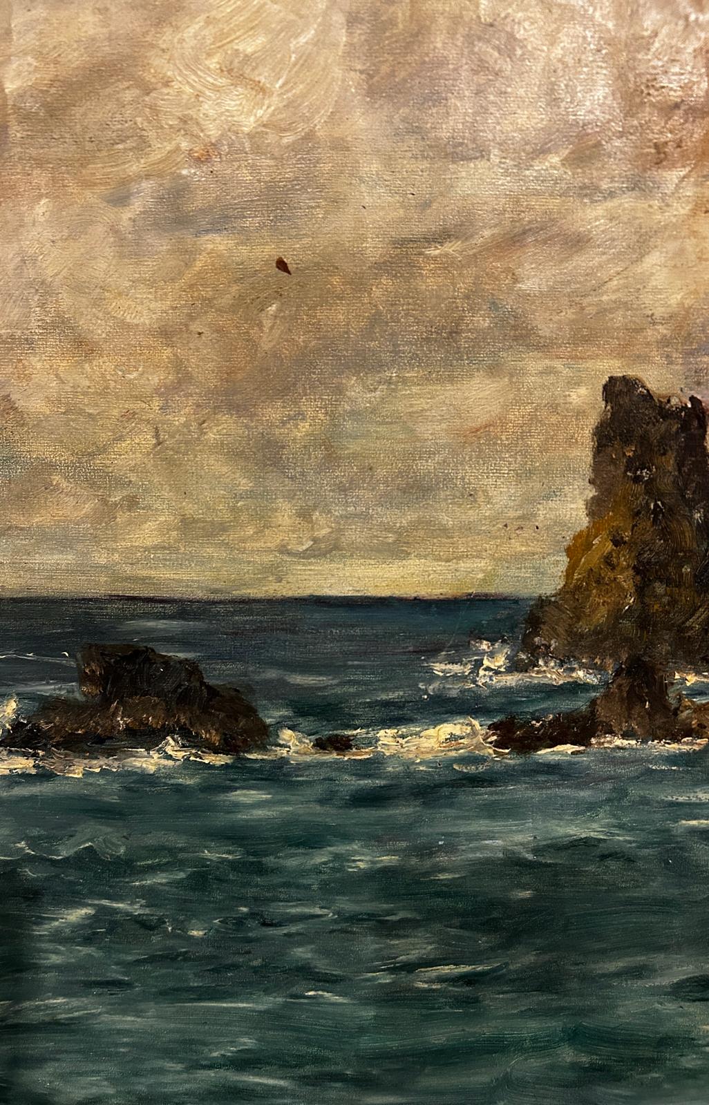 Mid 20th century Sea Scape of Brittany Coast