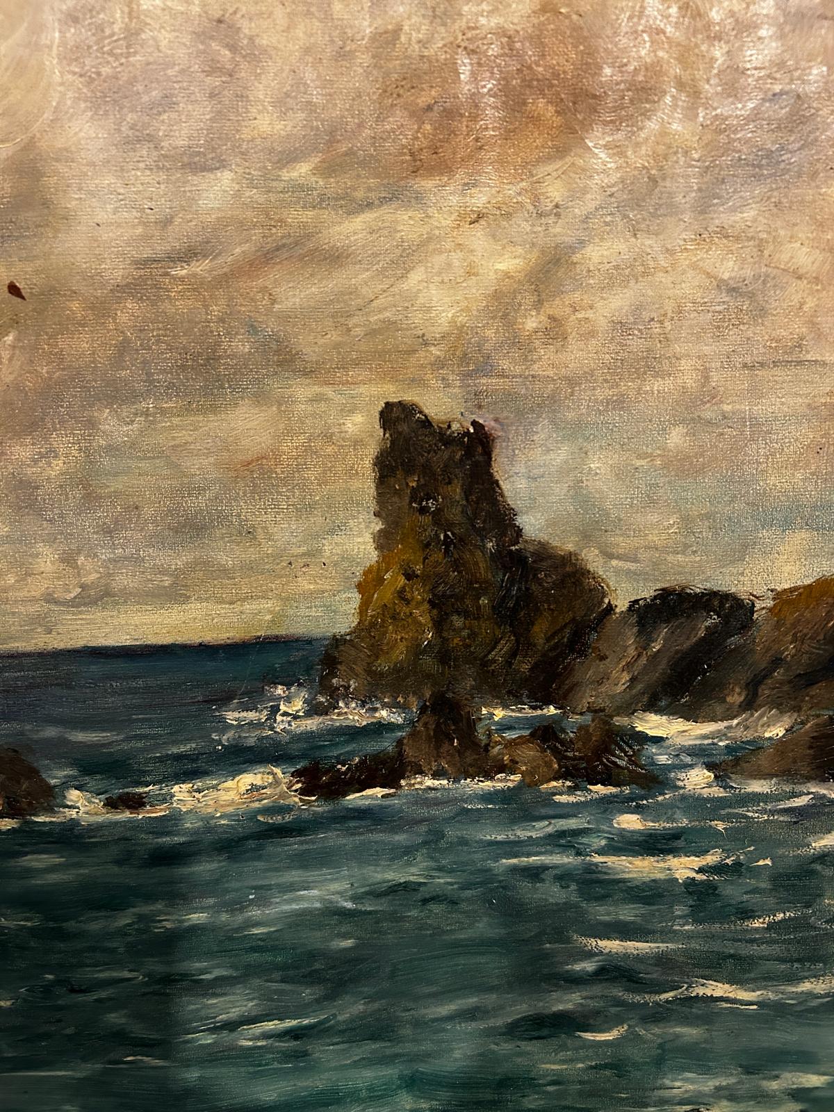 Mid 20th century Sea Scape of Brittany Coast