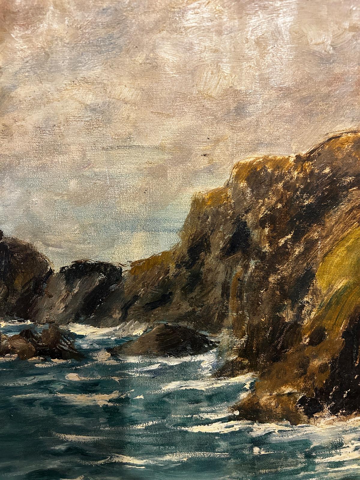 Mid 20th century Sea Scape of Brittany Coast