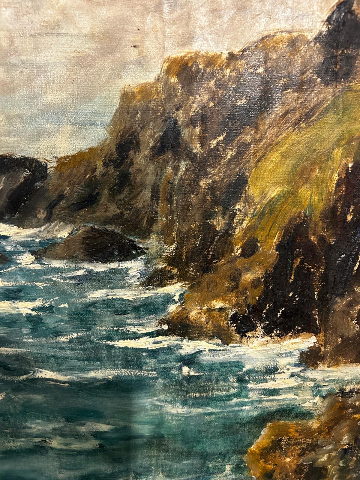 Mid 20th century Sea Scape of Brittany Coast