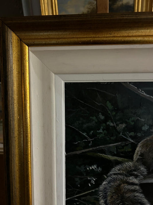 John Wachorn oil Painting of a Woodland Squirrel