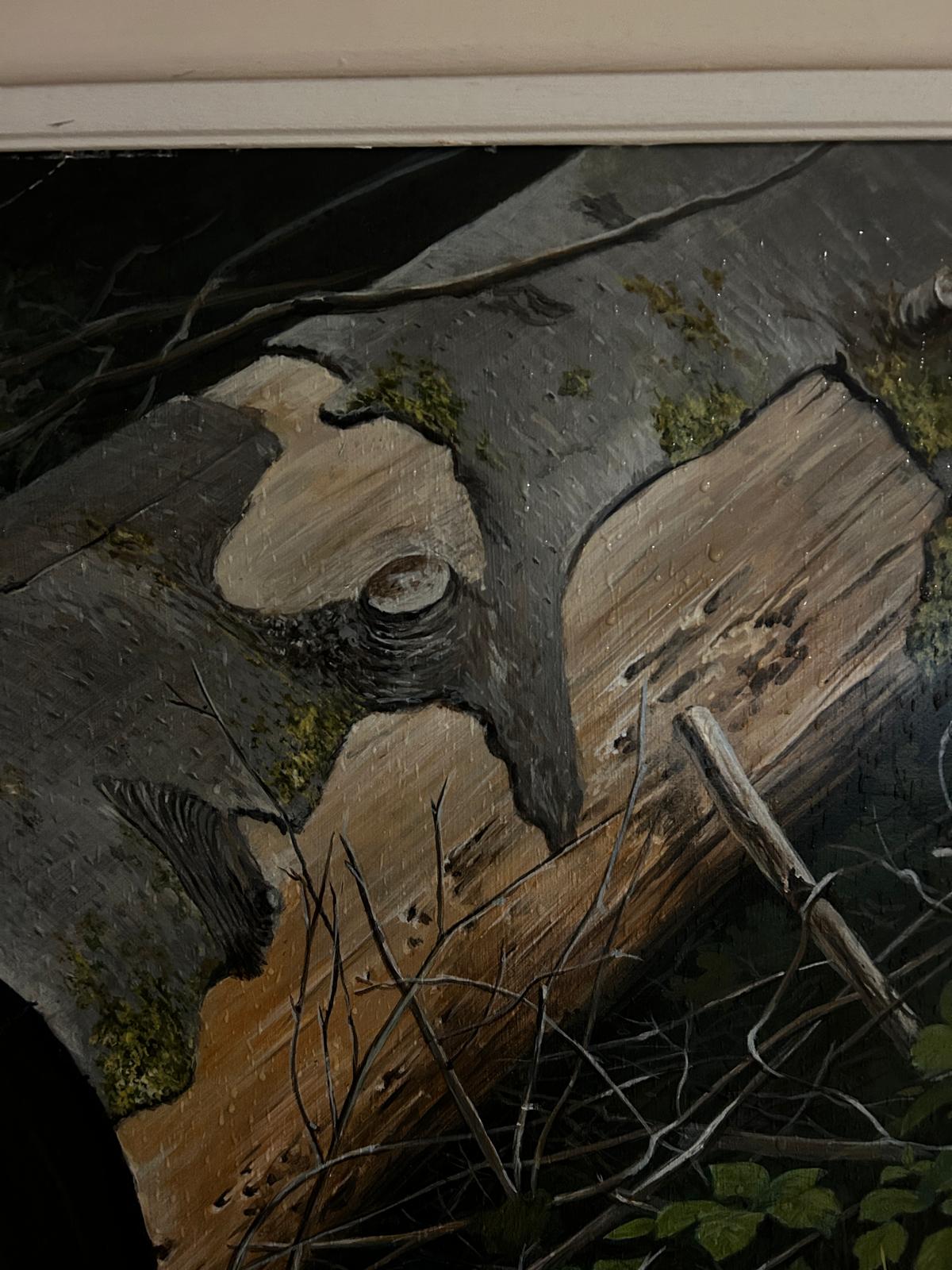 John Wachorn oil Painting of a Woodland Squirrel